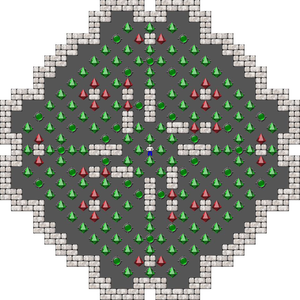 Sokoban Sasquatch 07 Arranged level 115